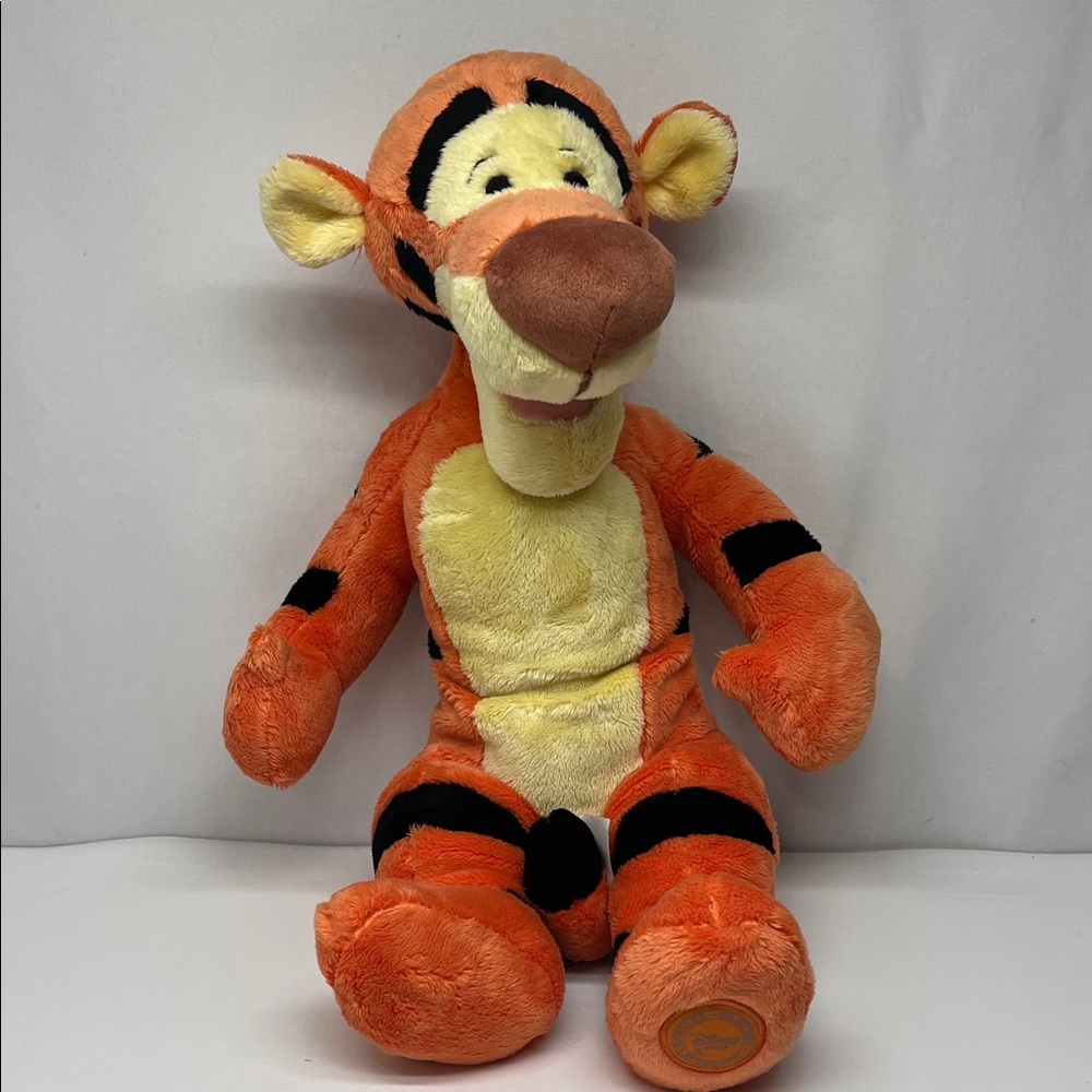 Disney Tigger Plush Toy - Vibrant Orange and Black